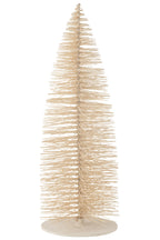 J-LINE KERSTBOOM DECO GLITTERS HOUT WIT EXTRA GROOT
