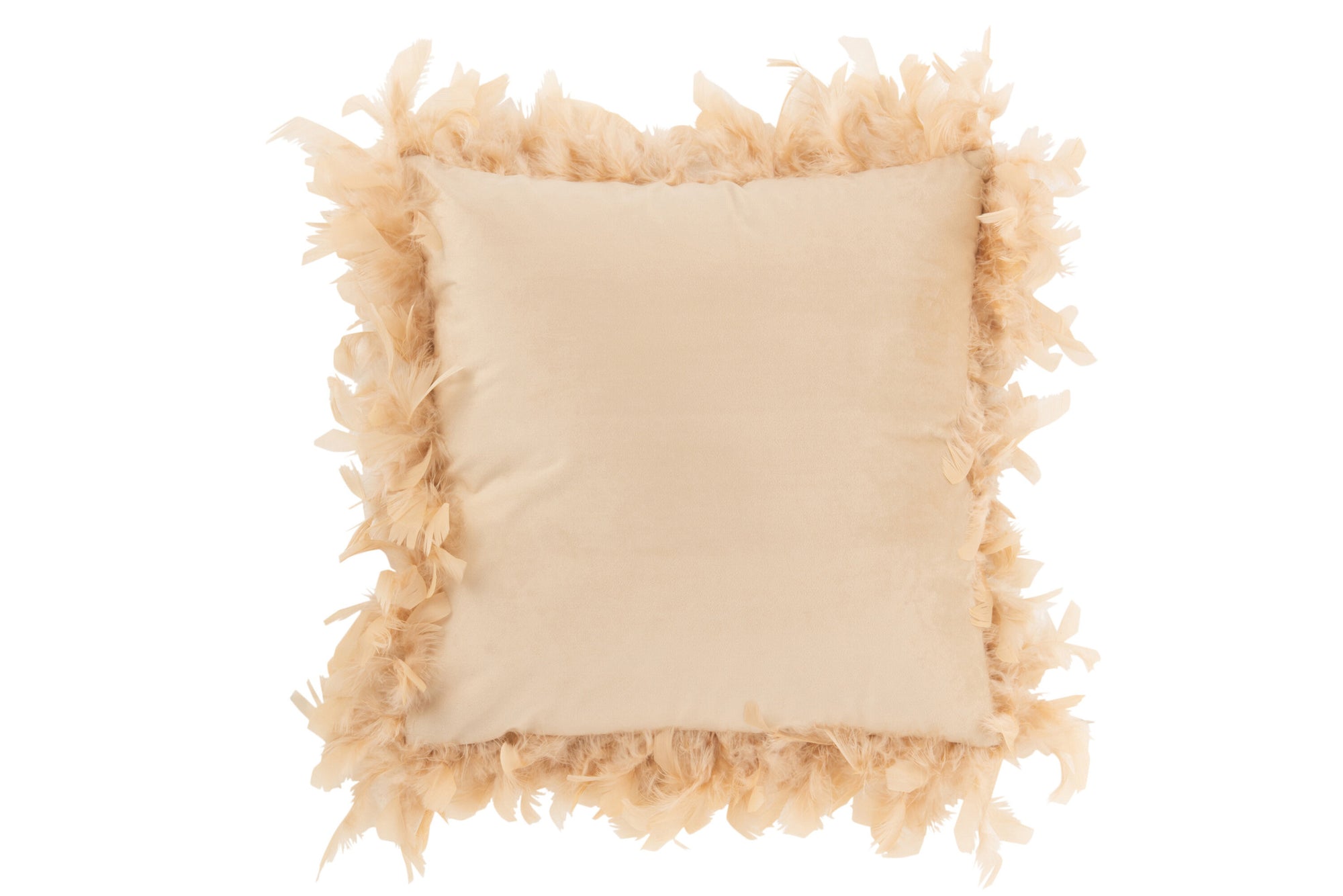 J-LINE KUSSENVEREN POLYESTER ROZE/BEIGE 45X45
