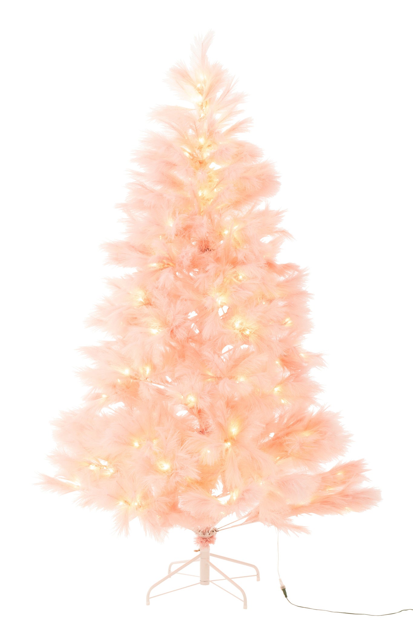 J-LINE KERSTBOOM 400 LED PAMPA METAAL LICHTROZE
