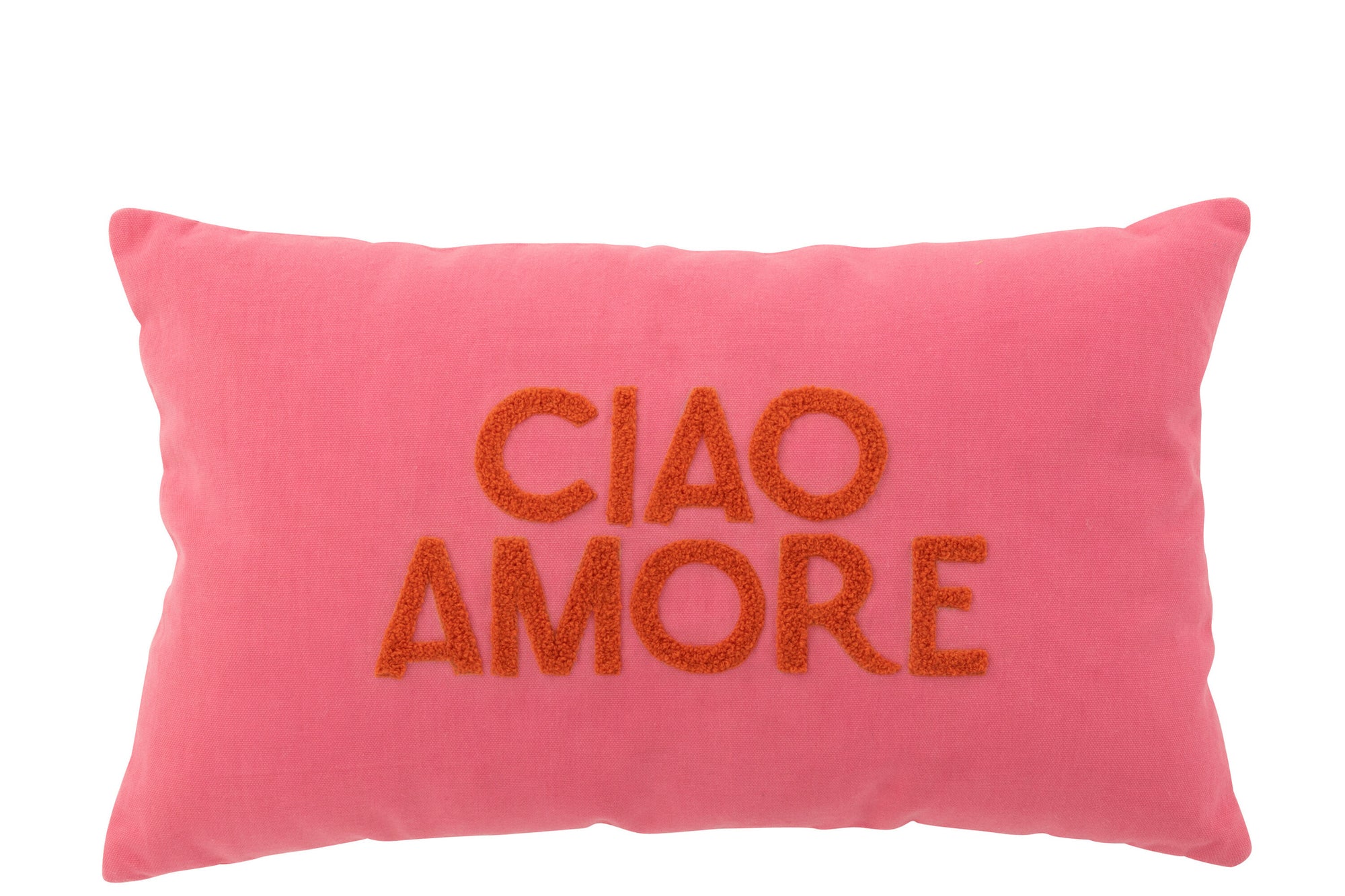 Kussen Ciao Amore Katoen Roze/Oranje