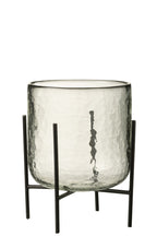 J-LINE HURRICANE OP STANDAARD – GLAS/ZIJDELINGSE STANDAARD TRANSPARANT GROOT
