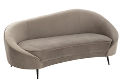 Bank Elisabeth Textiel Zilver