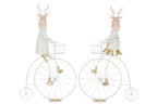 J-LINE RENDIERFIETS IJZER GOUDKLEURIG/WIT ASSORTIMENT VAN 2