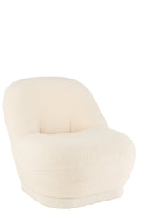 Kruk Teddy Bouclé Wit