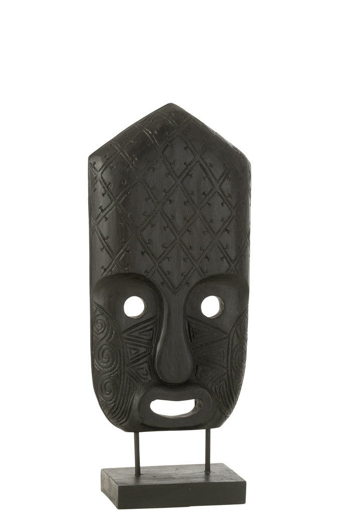 J-LINE MASK ON FOOT ALBASIA WOOD BLACK LARGE