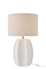 Witte keramische tafellamp