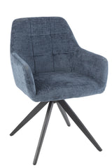 Stoel Louna Ijzer/Acryl Blauw