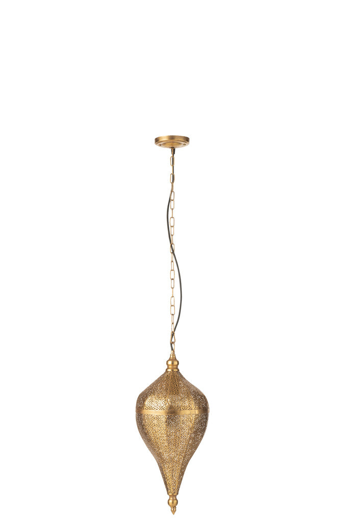 J-LINE HANGLAMP DROP METAAL GOUD SMALL