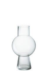 J-LINE VAAS BALL GLAS TRANSPARANT MEDIUM