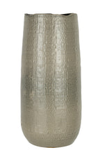 J-LINE VAZE PATTERN – KERAMIEK LICHTGRIJS LARGE