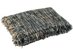 J-LINE PLAID TWEED ACRYL/KATOEN BLAUW/WIT