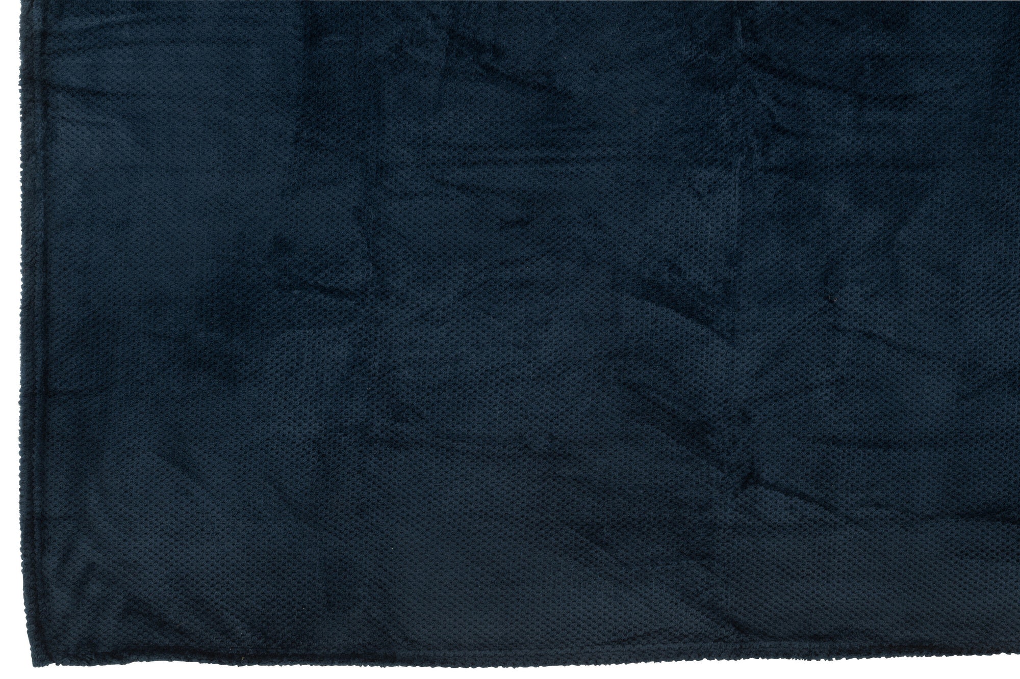J-LINE DEKENTJE KNUFFEL POLYESTER DONKERBLAUW