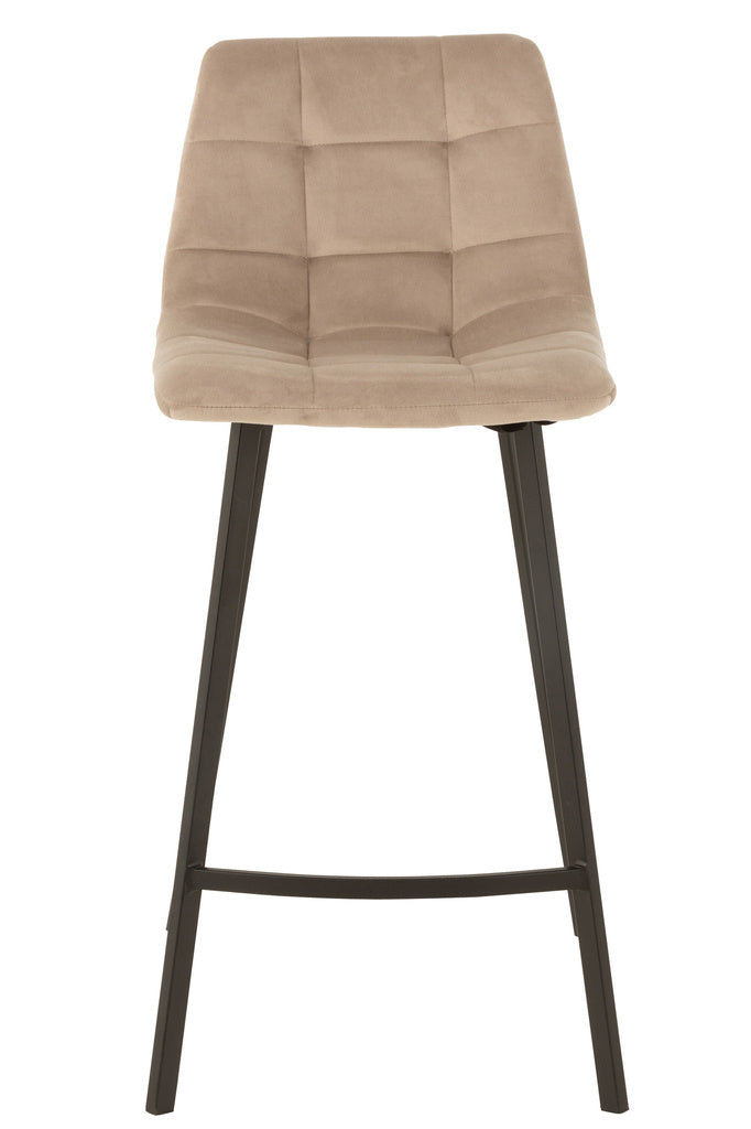 J-LINE BARKRUK OLIVIER – TEXTIEL/METAAL – BEIGE/ZWART – 95 CM