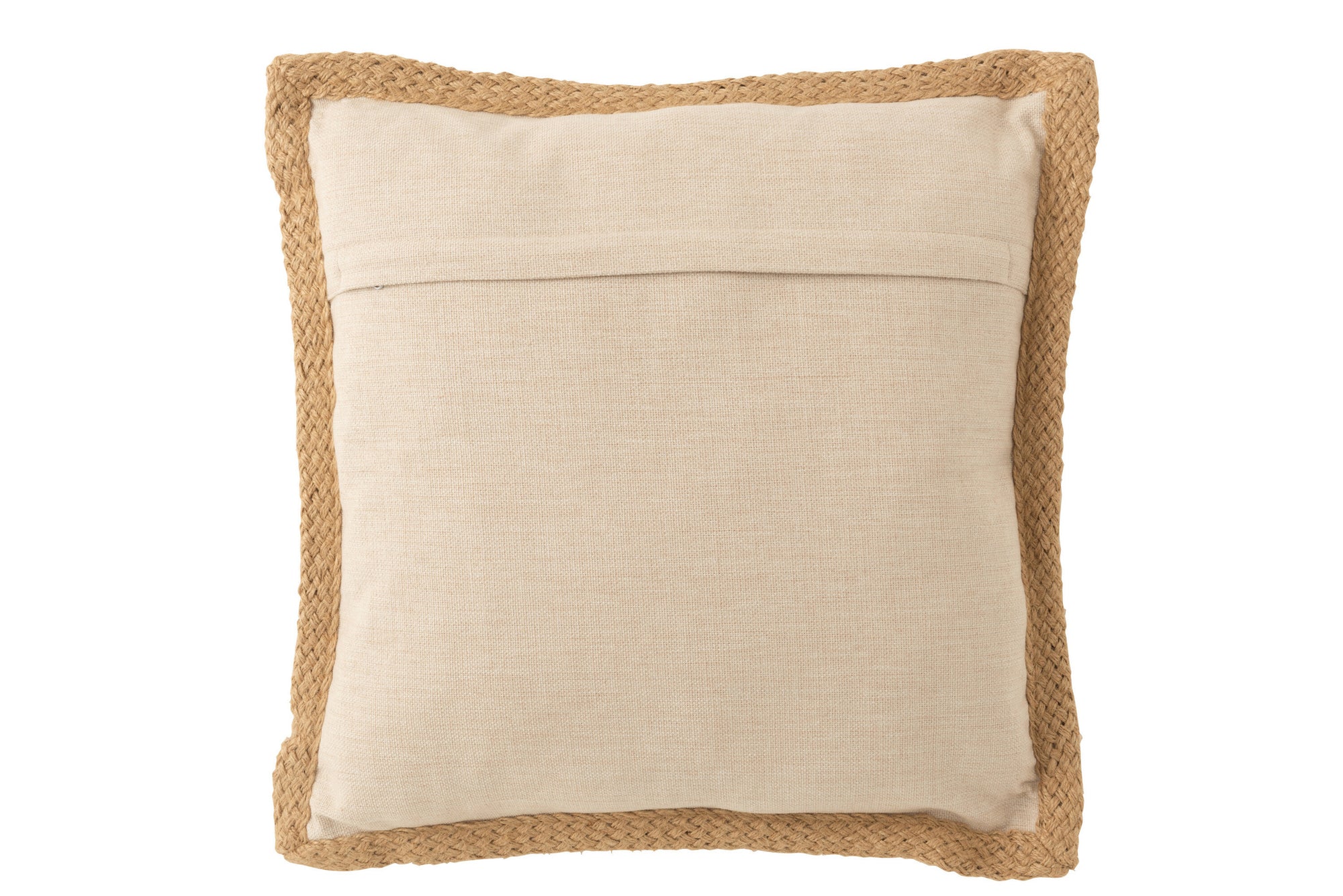 J-LINE KUSSENBLAD POLYESTER BEIGE/PAARS 49X49