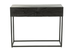 Console Shanil Hout/IJzer Zwart