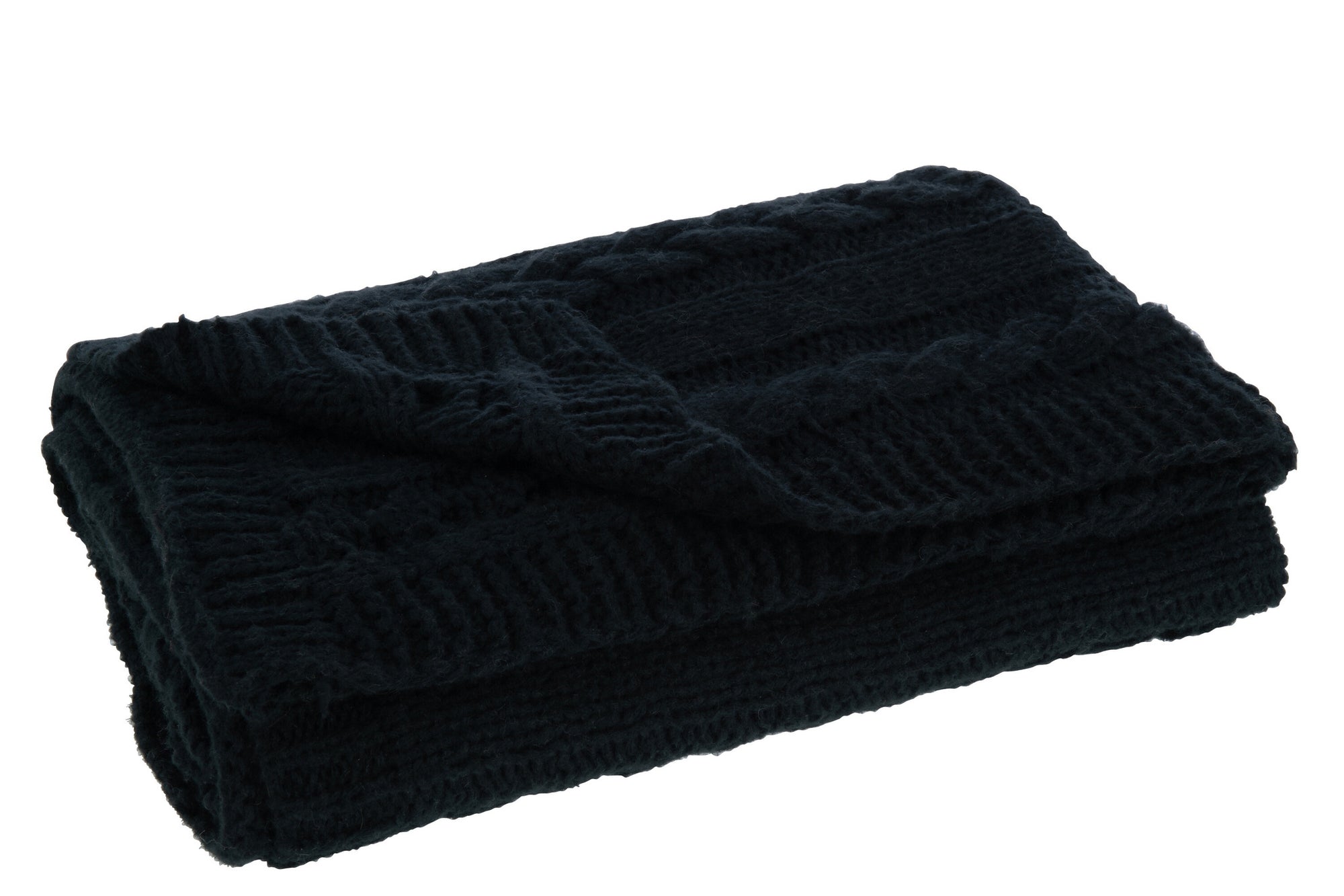 J-LINE PLAID TWIST POLYESTER ZWART