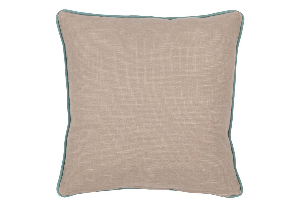 J-LINE KUSSEN OLIFANT – KATOEN – GRIJS/BLAUW – 45 CM