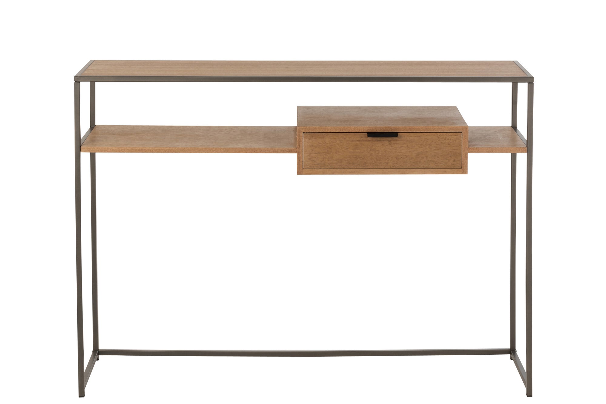 Console 1 lade Hout/Metaal Natuurlijk