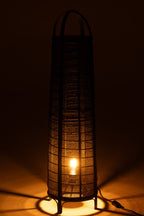 Lamp Don Katoen/Bamboe Zwart