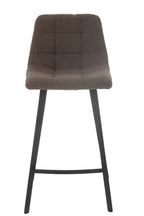 J-Line Bar Chair Kent Metal/Polyester Brown