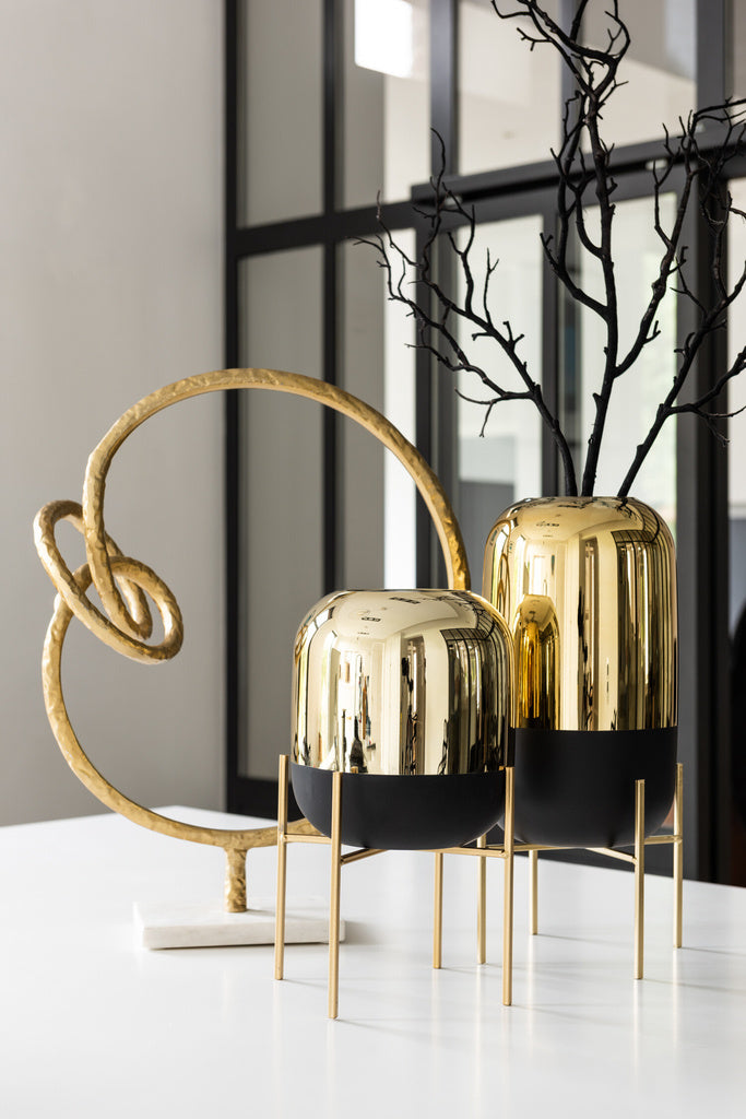 J-LINE HURRICANE ON FOOT – GLAS ZWART/GOUD SMALL