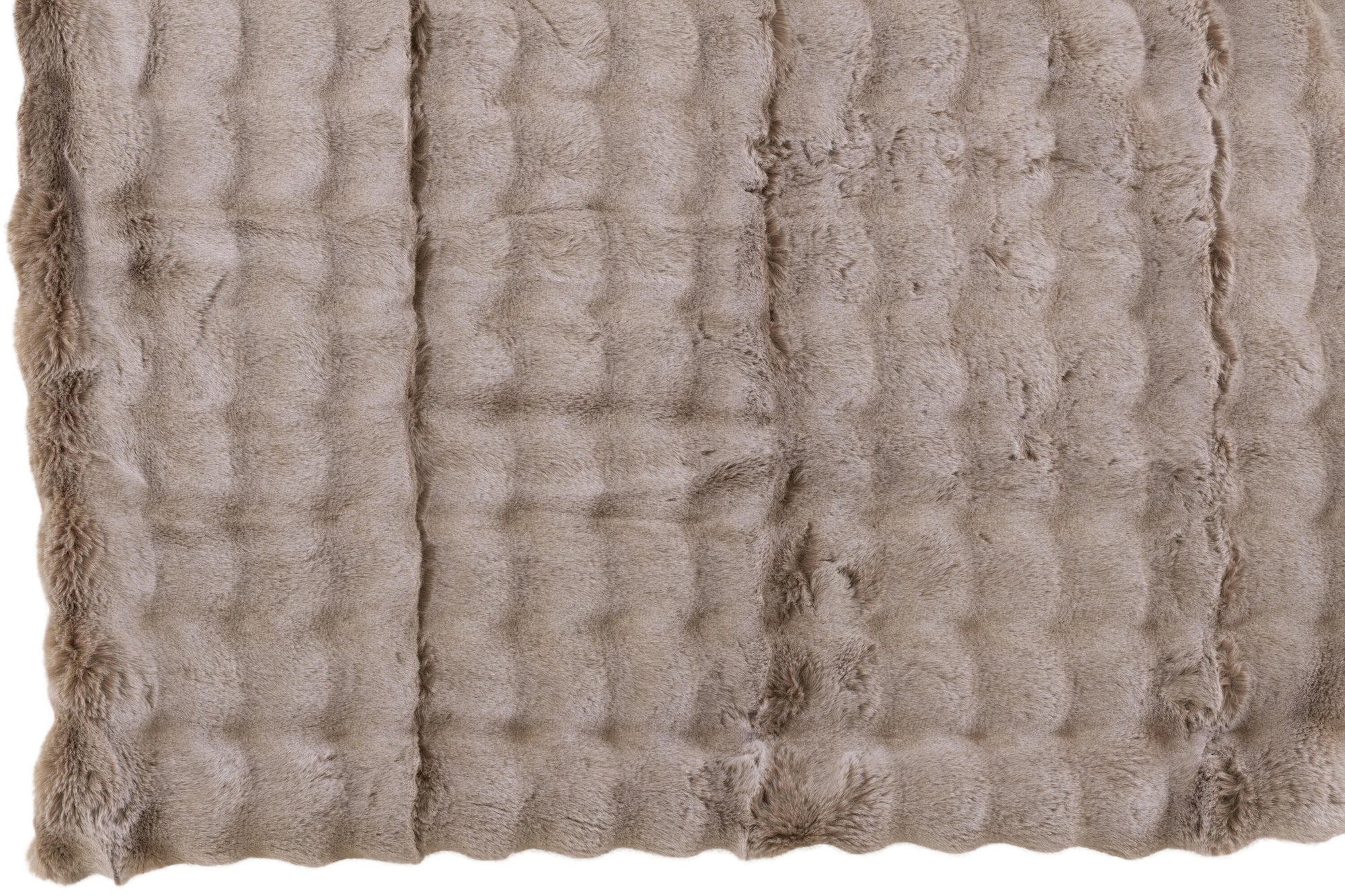 J-LINE PLAID WAVE POLYESTER TAUPE