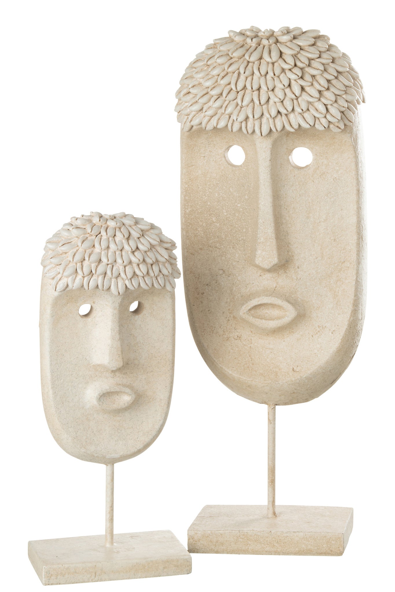 Gezichtsstandaard Etnische Steen/Hars Beige Groot