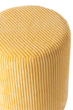 Kleurige MDF-kruk lichtgeel