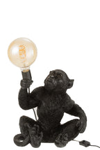 Lamp Aap Zittend Poly Zwart