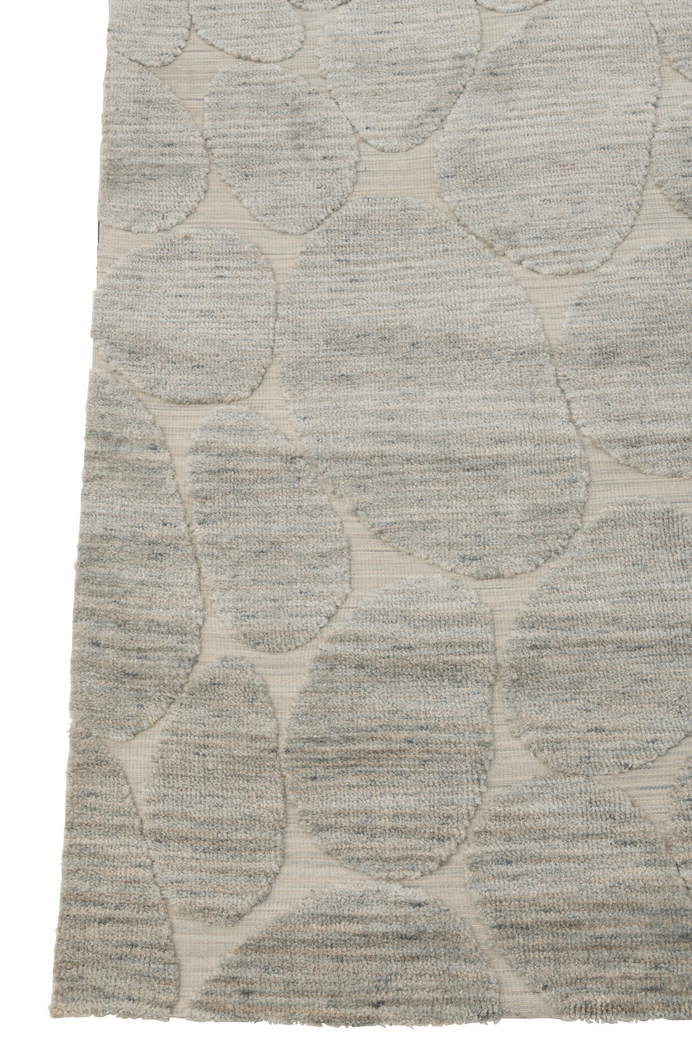 Rug Steenpatroon Polyester Grijs Blauw