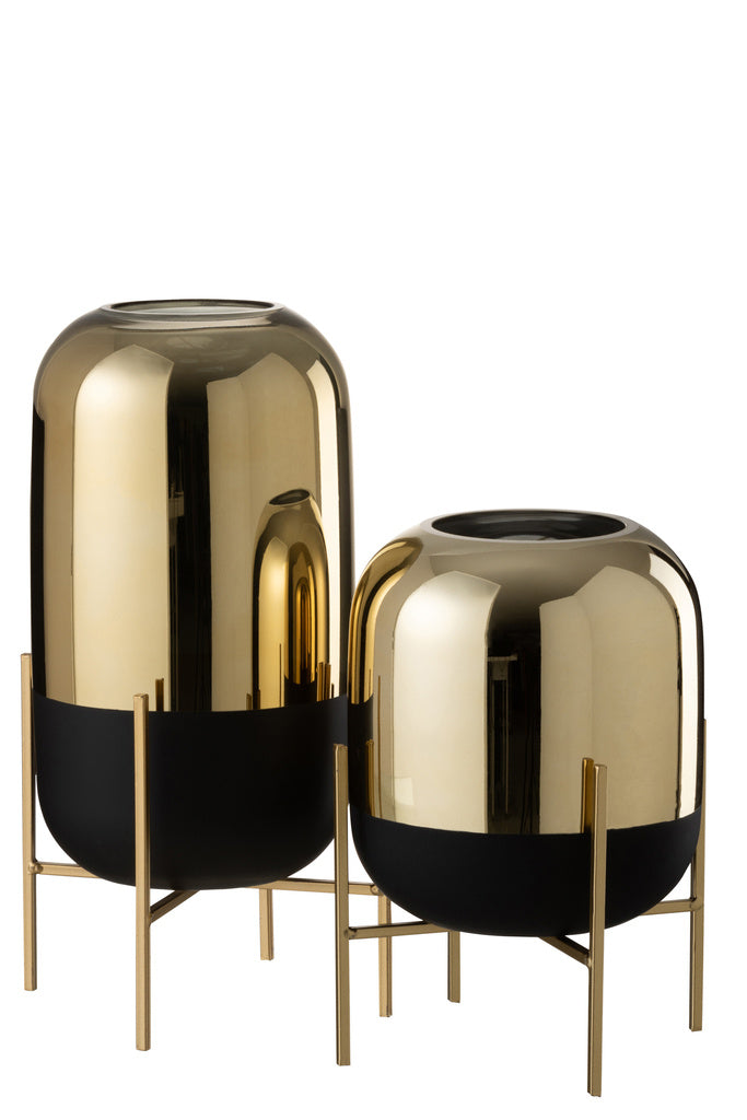 J-LINE HURRICANE ON FOOT GLASS BLACK/GOLD LARGE