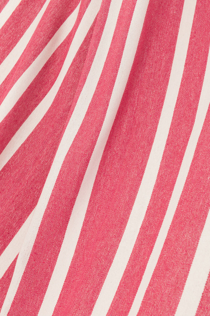 J-LINE HANGMAT STREPEN – KATOEN/POLYESTER ROZE/WIT