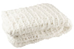 J-LINE DEKEN GEBREID POLYESTER WIT