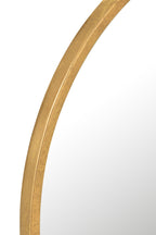 Spiegel Mona rond ijzer/glas goud groot