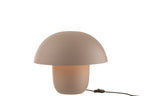 Ijzeren tafellamp taupe middelgroot