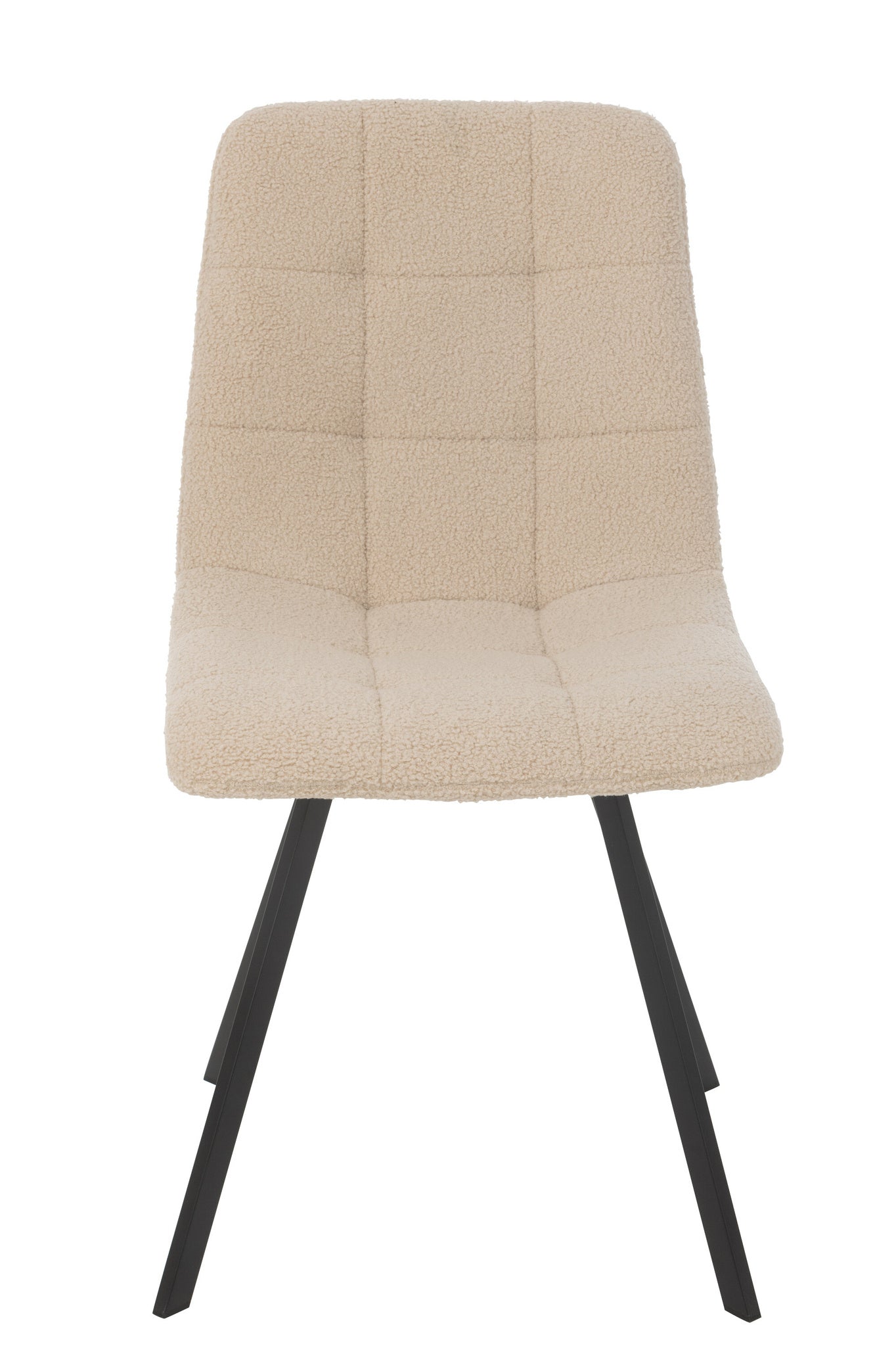 Eetkamerstoel Clark Metaal/Polyester Wit