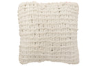 Kussen Gebreid Polyester Roze/Wit