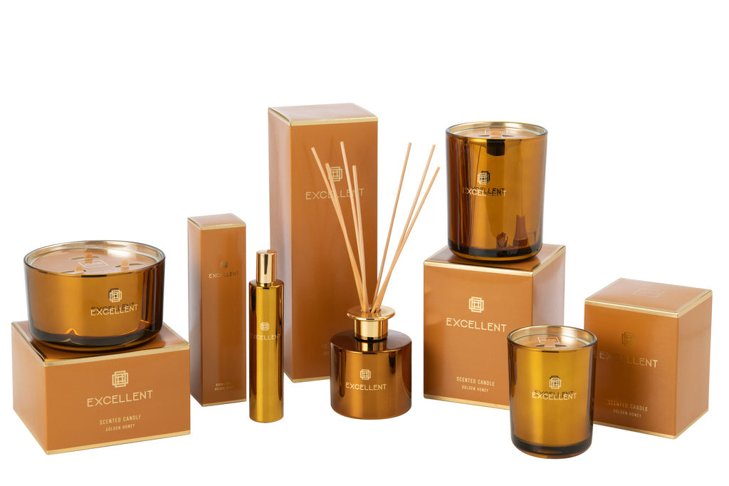 J-Line Home Fragrance Excellent Golden Honey Ochre 