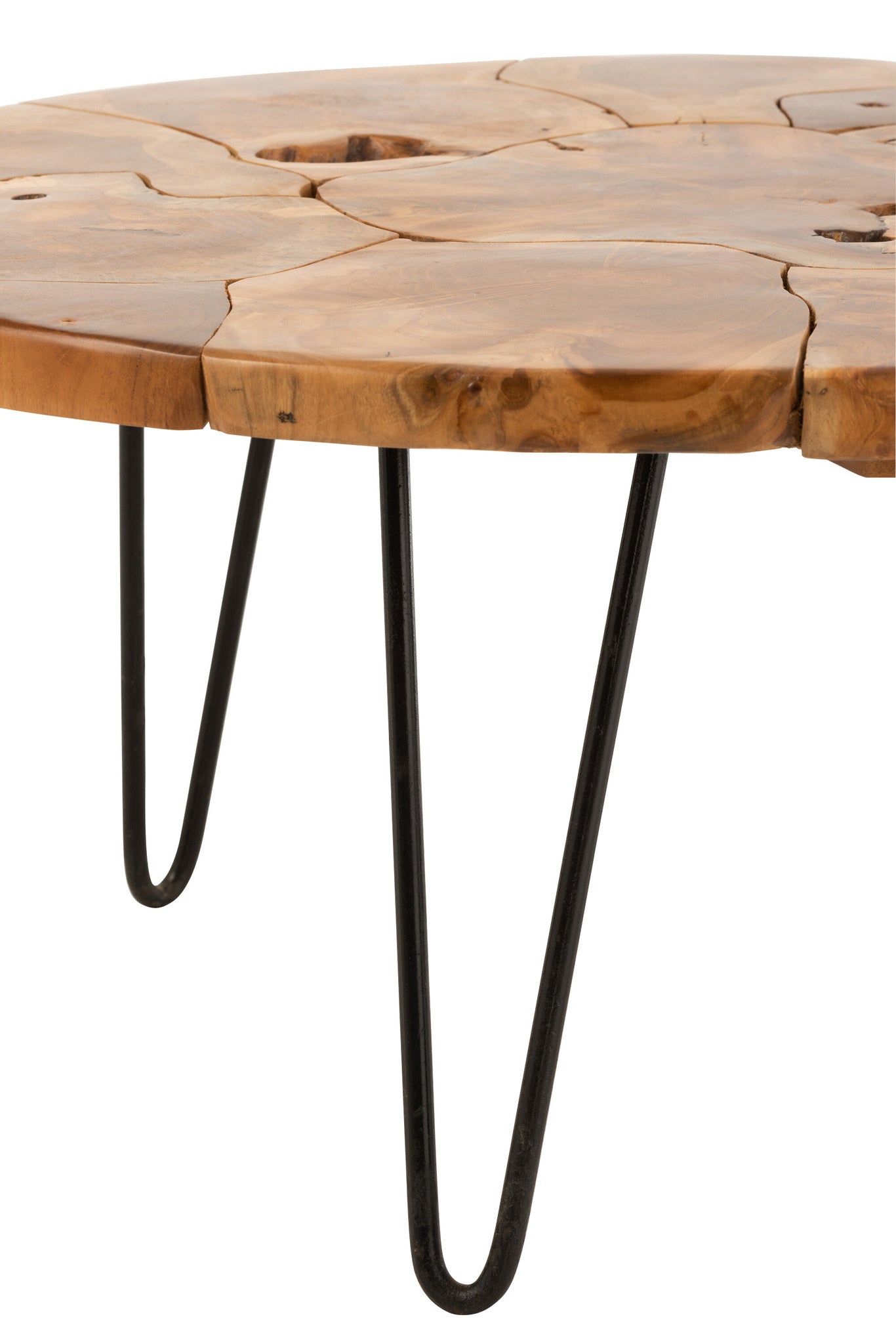 Salontafel Samuel Rond Teakhout Bruin