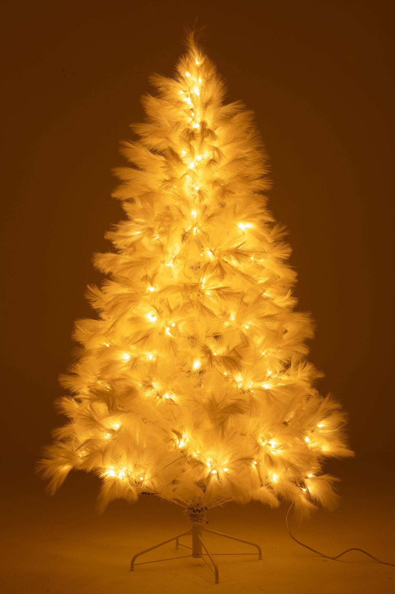 J-LINE KERSTBOOM 400 LED PAMPA METAAL WIT