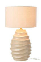 J-LINE TAFELLAMP KERAMIEK BEIGE GROOT
