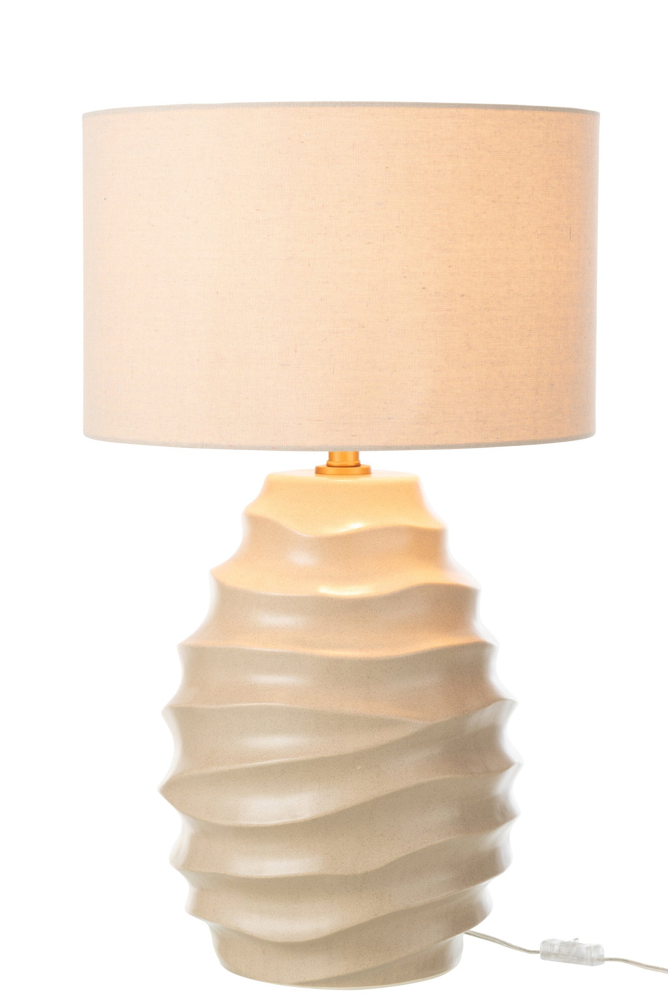J-LINE TAFELLAMP KERAMIEK BEIGE GROOT
