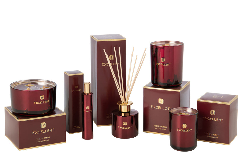 J-LINE HOME FRAGRANCE EXCELLENT ROSE CHAMPAGNE WIJNROOD