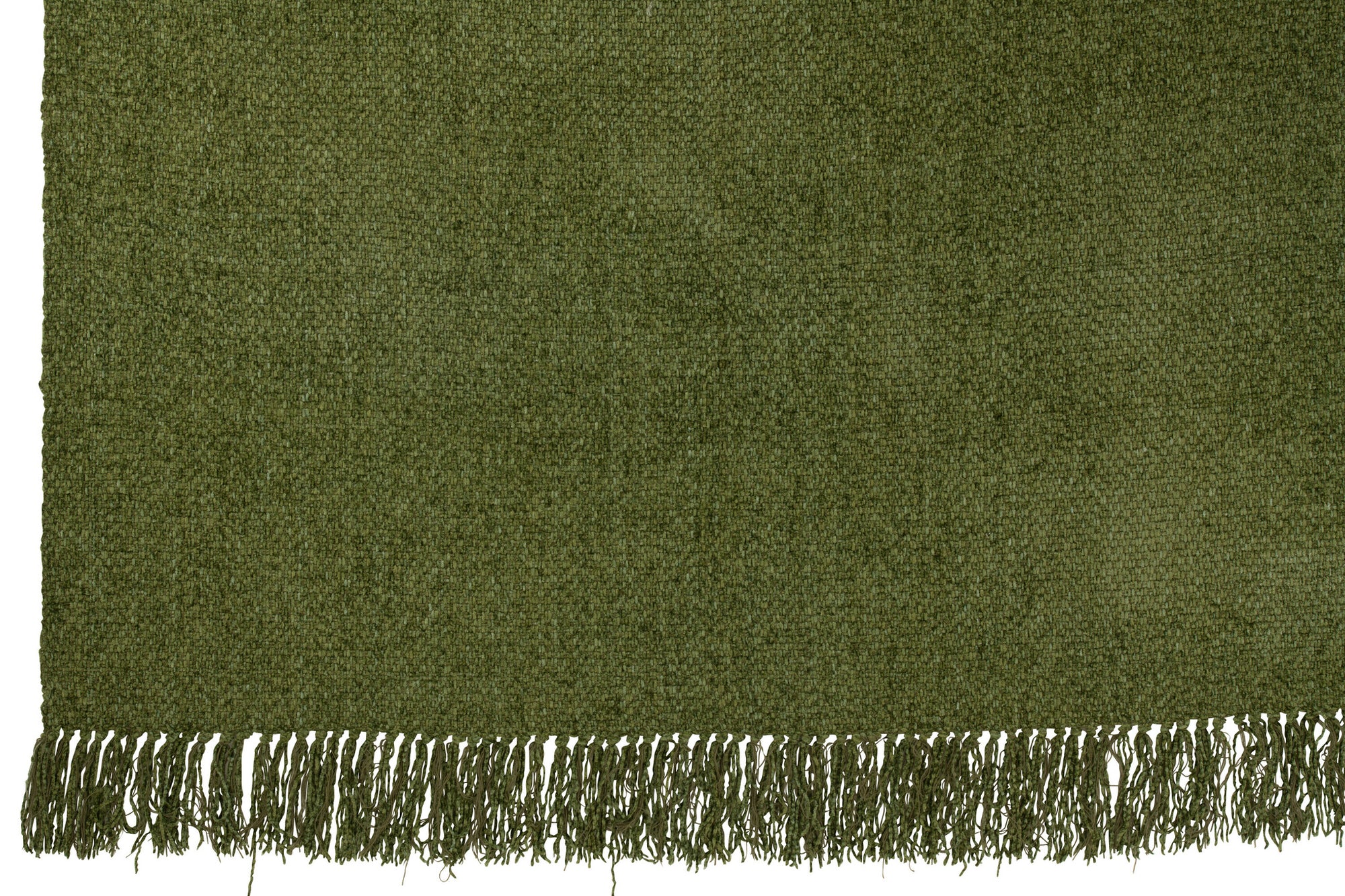 J-LINE PLAID GEWEVEN+FRANJES VISCOSE DONKERGROEN
