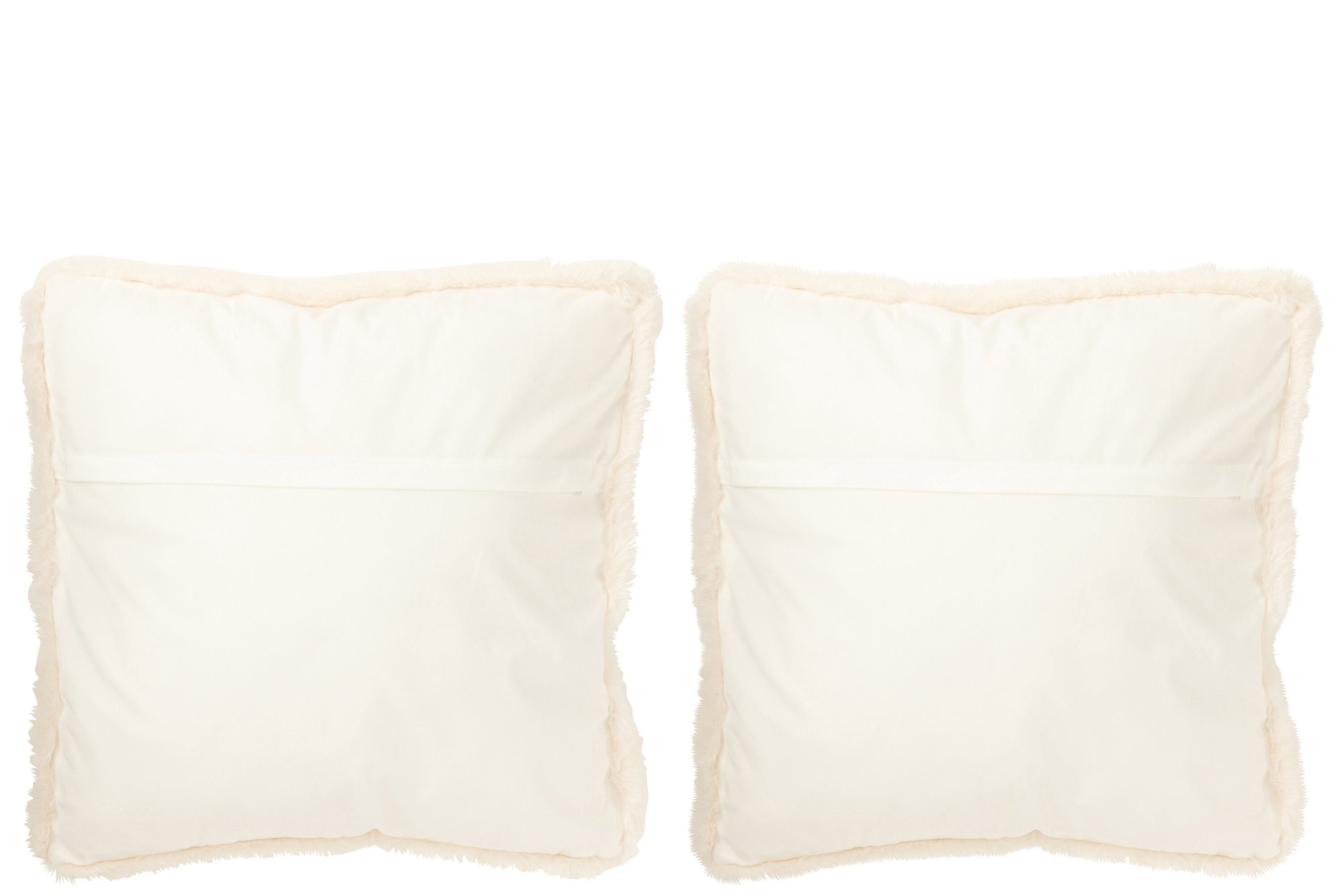 Kussen IJsbeer Polyester Off-White/Beige Groot Assortiment Van 2
