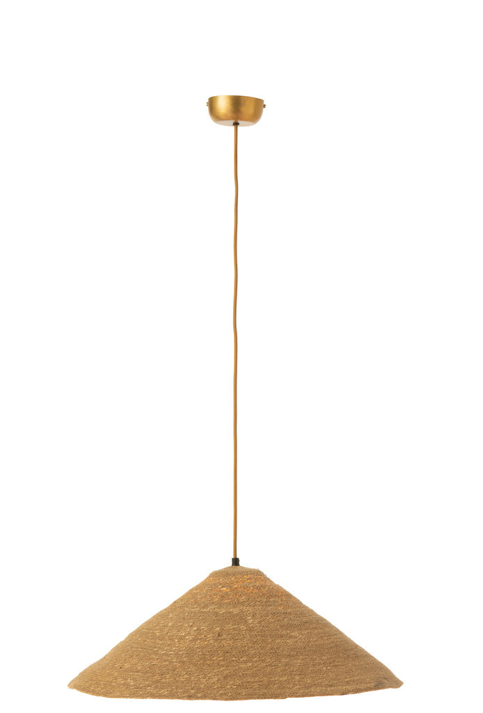 J-LINE HANGING LAMP HAT MOONJ GRASS – NATURAL SMALL