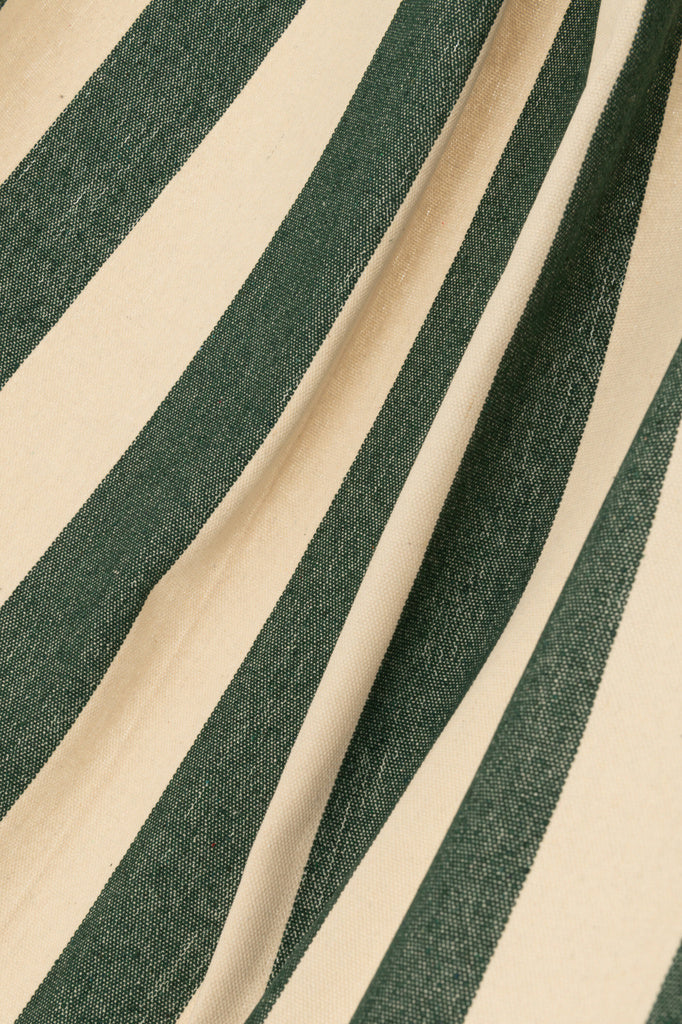 J-LINE HANGMAT GROTE STREPEN – KATOEN/POLYESTER DONKERGROEN/ECRU