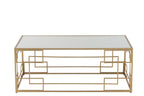 Salontafel Lines Metaal/Glas Goud
