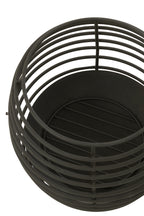 Vuurkorf Ronde Ringen IJzer Zwart Medium