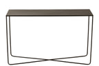 J-LINE CONSOLE RECHTHOEKIG KRUISFRAME METAAL ZWART